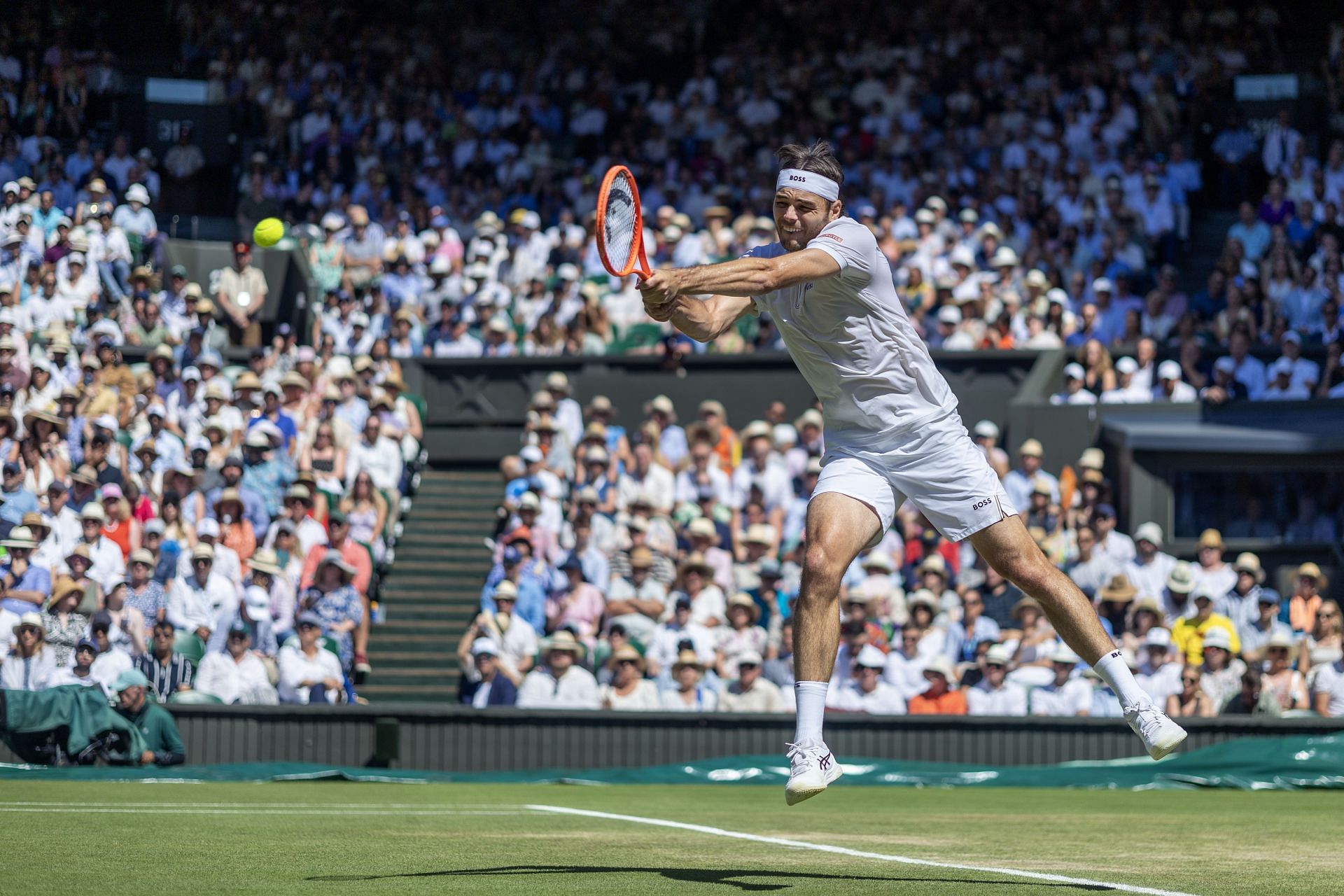 Fritz in action at Wimbledon 2025 (Image Source: Getty)